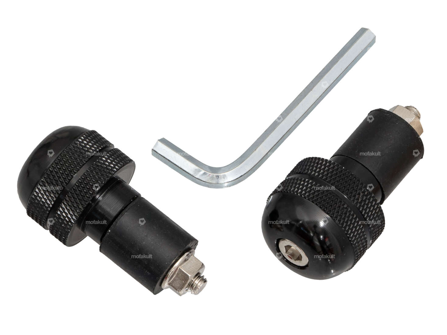 DMP vibration damper handlebar aluminum black Carousel Image 1