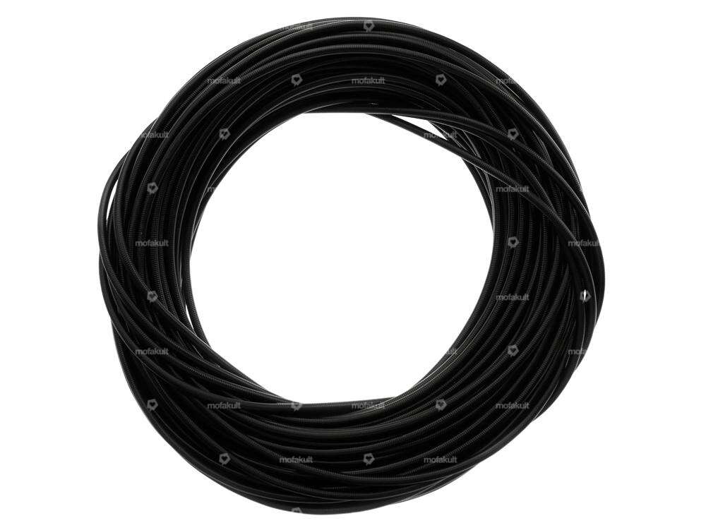 Cable sheath Ø 6 mm black (50 meter roll) Metal inner sheath Carousel Image 1