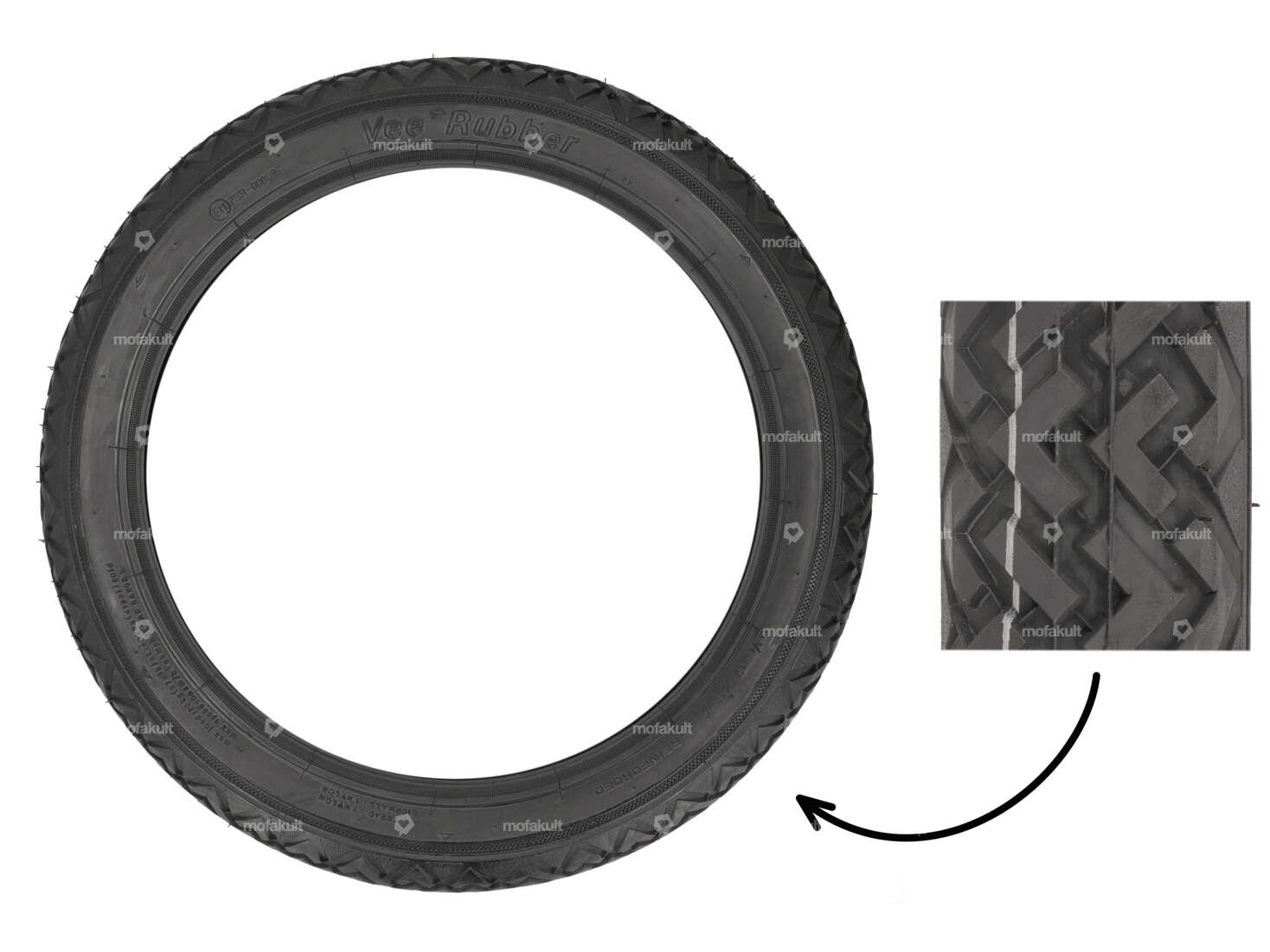 VeeRubber 2.75 x 17" tires VRM087 (V087) Allround Carousel Image 1