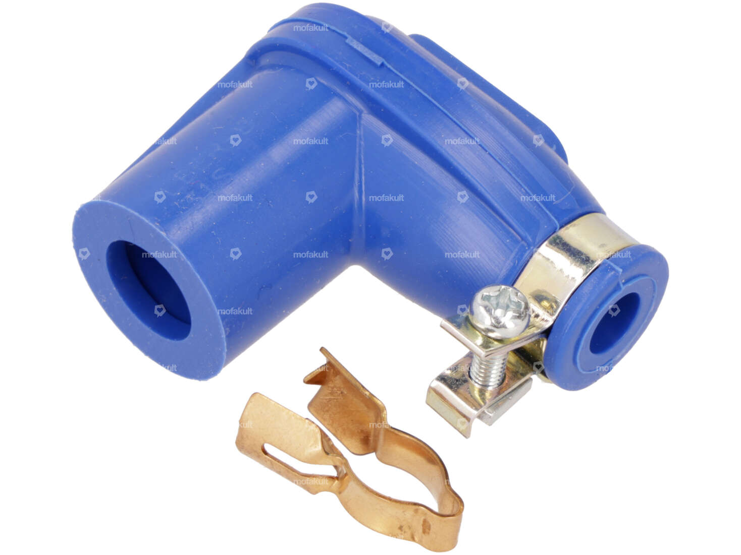 NGK LBER-B spark plug cap / 5 kΩ interference-suppressed blue Carousel Image 1