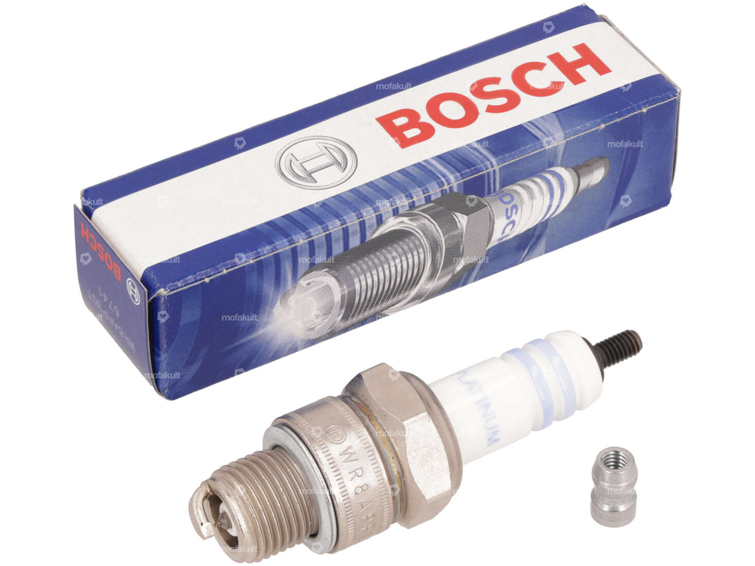 BOSCH WR8APP30T Spark plug short thread suppressed platinum Carousel Image 1