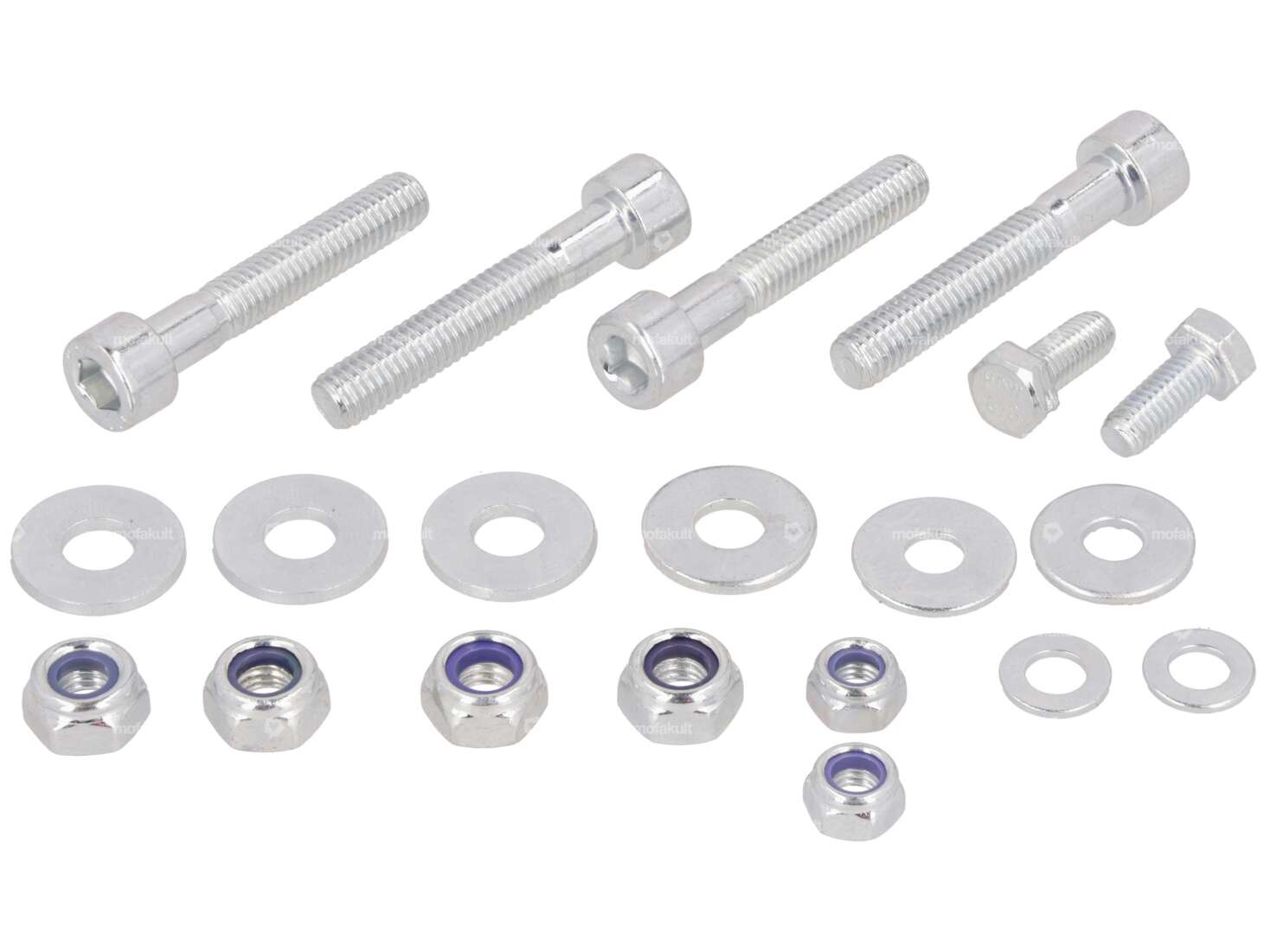 swiing® revival screw set front mudguard galvanized | Pony Cross 521 Carousel Image 1