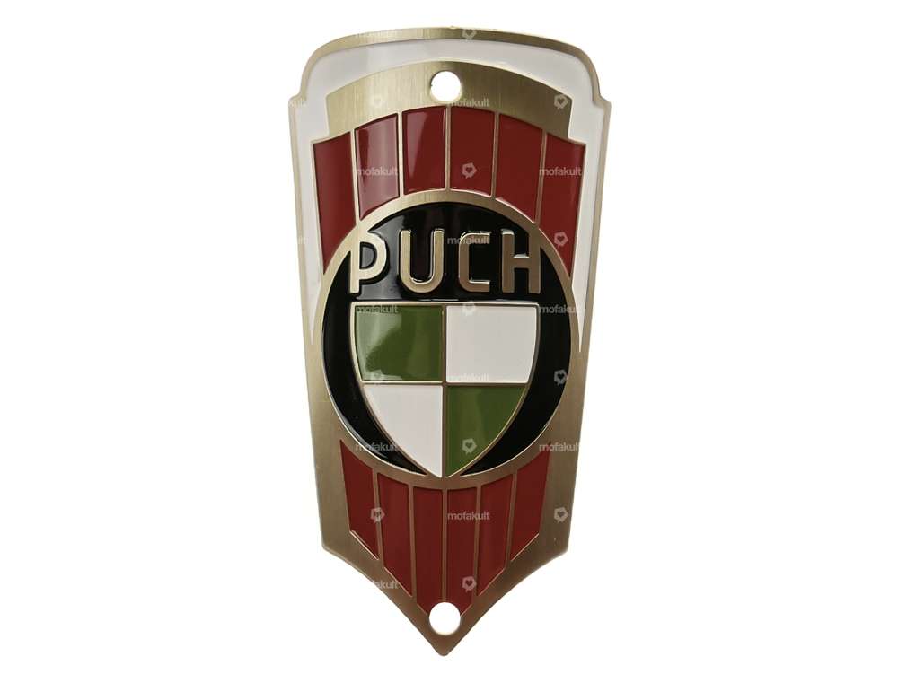 Puch brand plate head tube (bent) Carousel Image 1