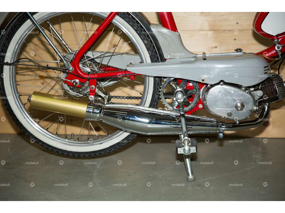 swiing® ingenious exhaust manifold 28 mm chrome | Puch X30 Velux Carousel Image 5