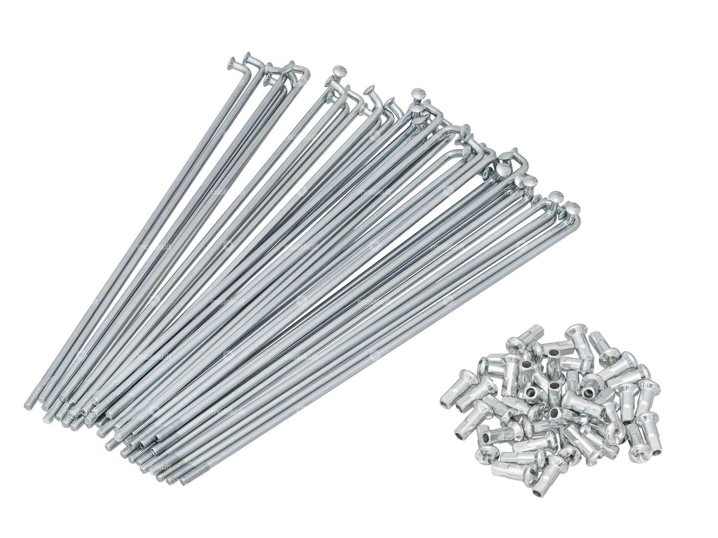 Spoke set incl. nipple (2.9 x 160 mm) galvanized steel Carousel Image 1