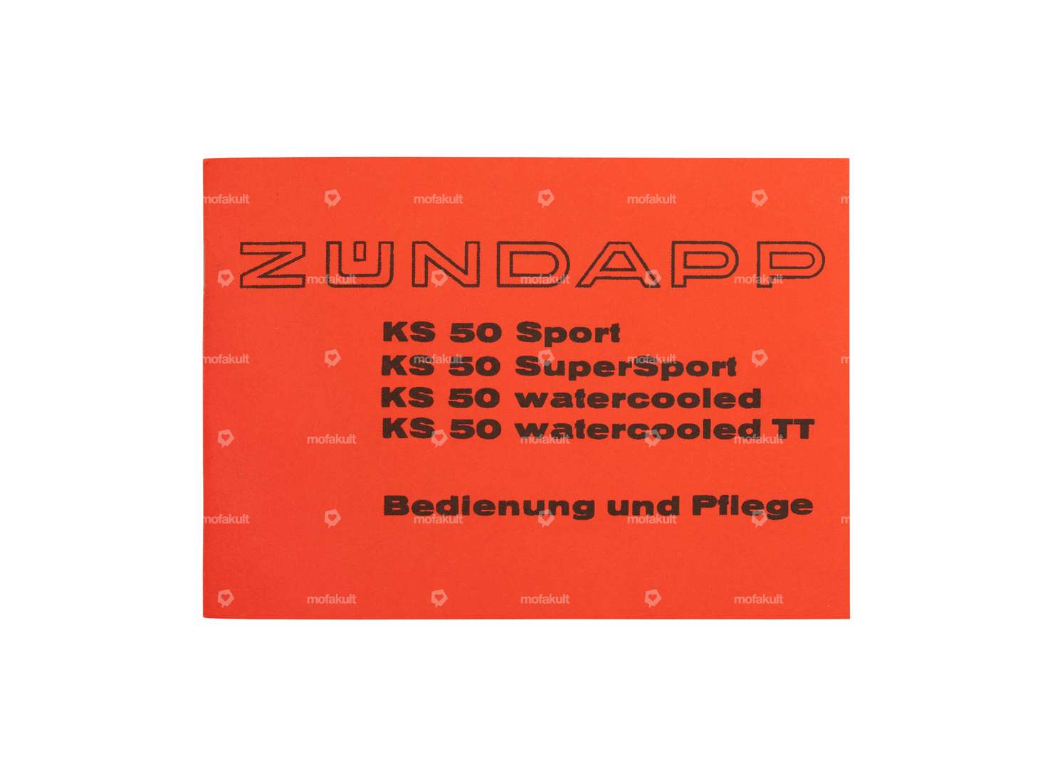 Operating instructions | Zündapp KS 50 Carousel Image 1