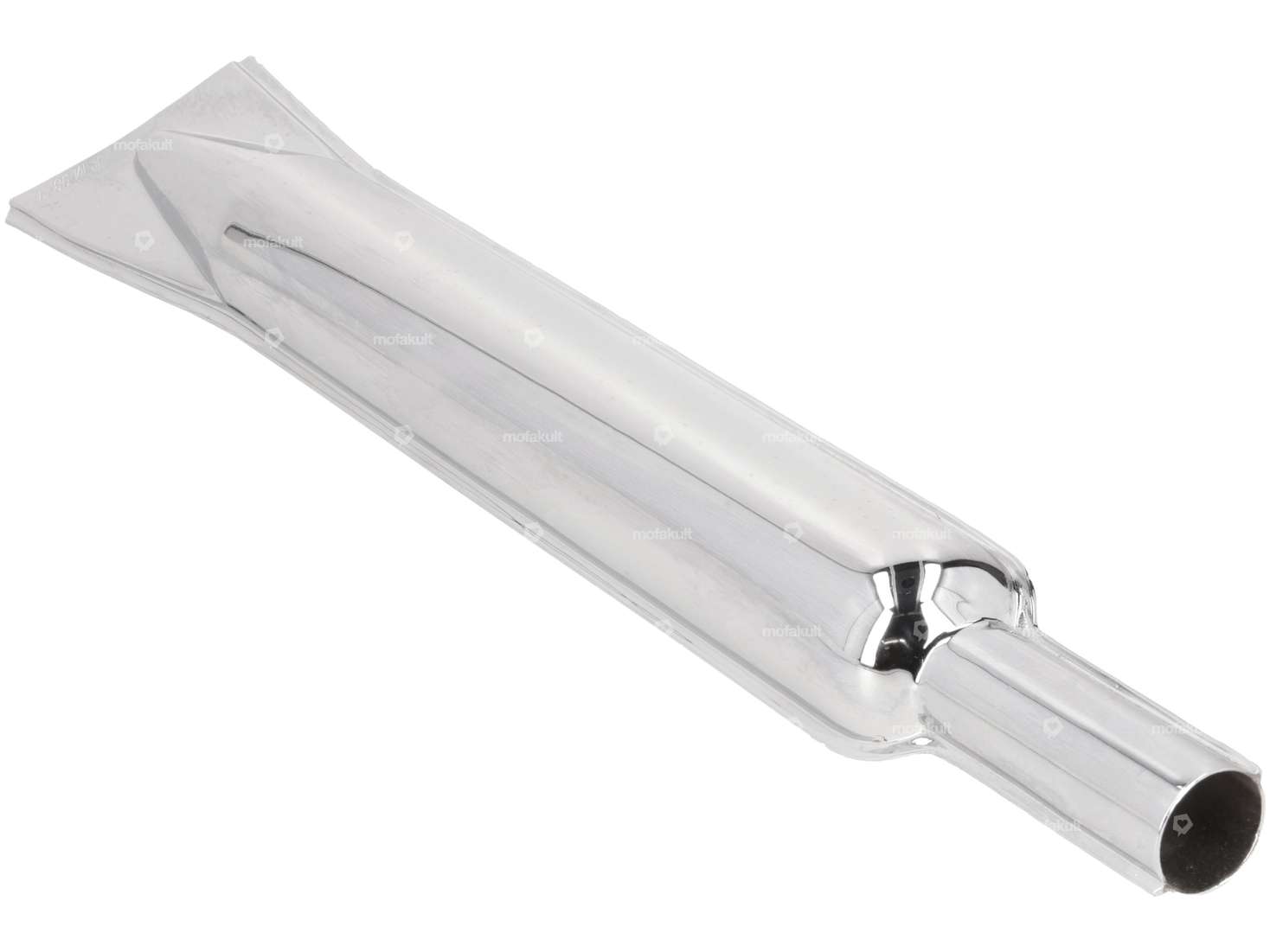 Muffler (28/56mm) Chrome exhaust long Carousel Image 3