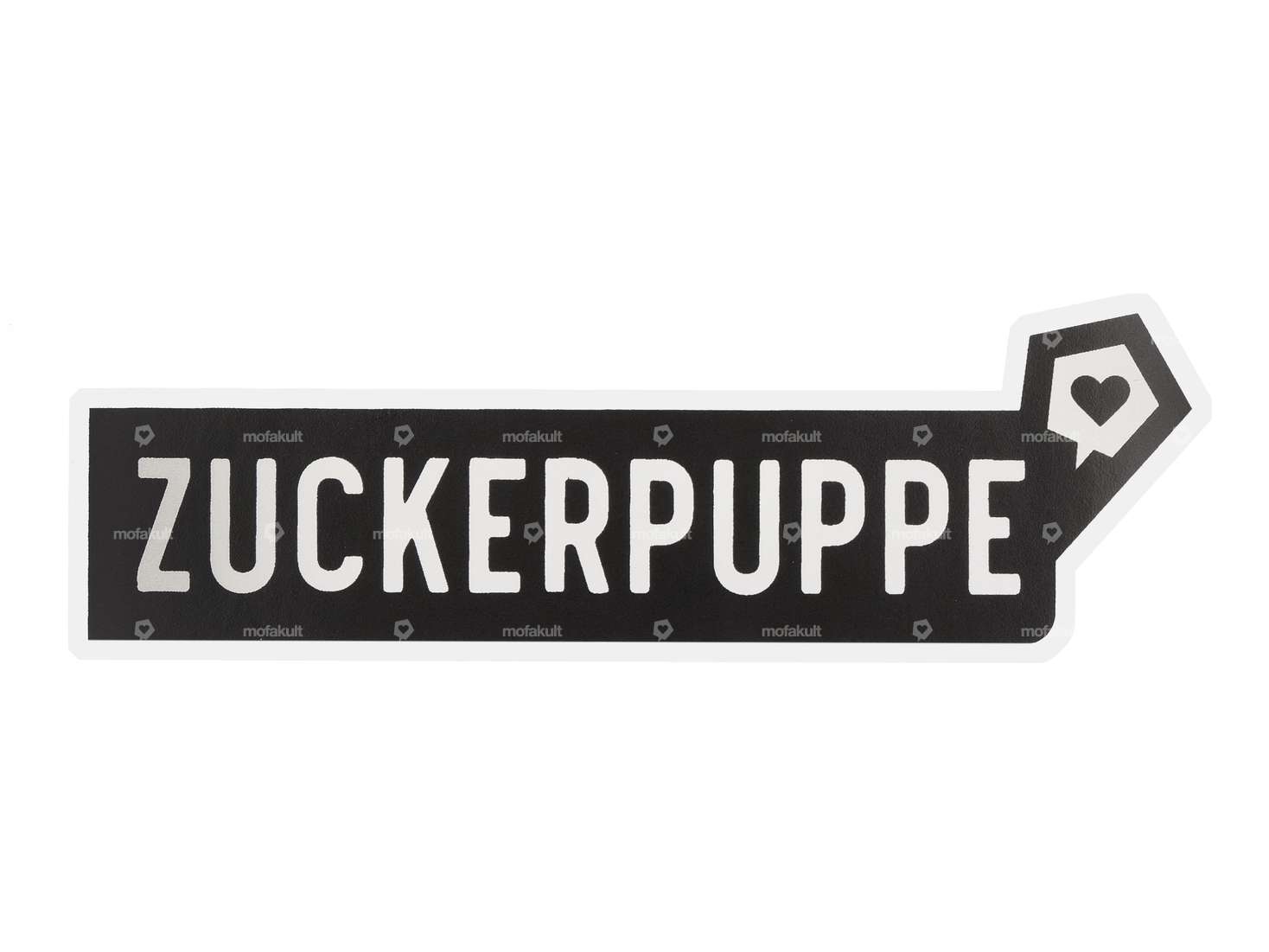 mk-Merch sticker "ZUCKERPUPPE" 25 x 100 mm Carousel Image 1