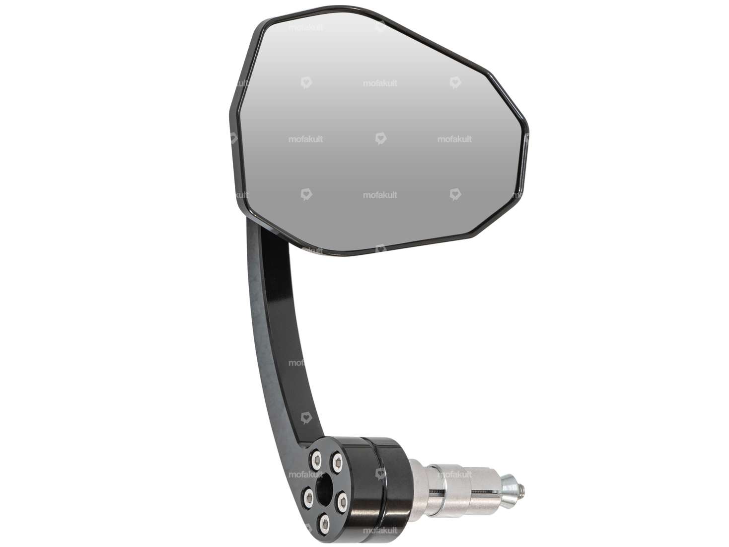 HIGHSIDER mirror CNC "Evo" angular plug-in version black Carousel Image 1