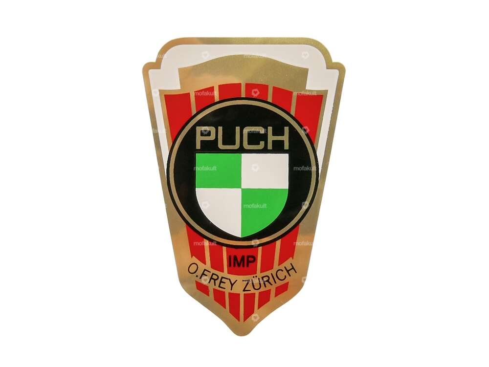 Sticker IMP O.Frey Zurich coat of arms Puch head tube Carousel Image 1