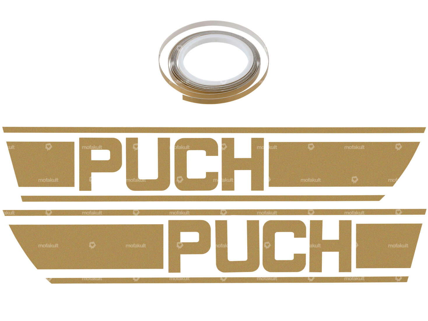 Adhesive kit tank gold matt foil plot | Puch X30 Carousel Image 1