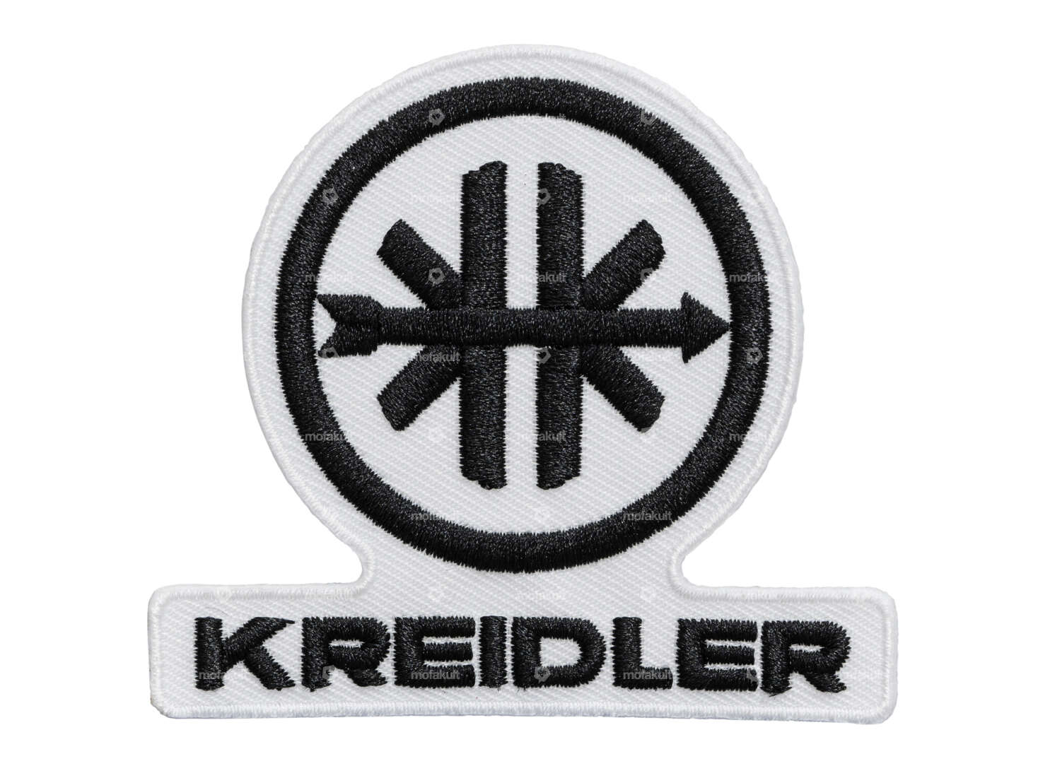 mk-Merch patch "Kreidler" 75 x 65 mm black / white Carousel Image 1