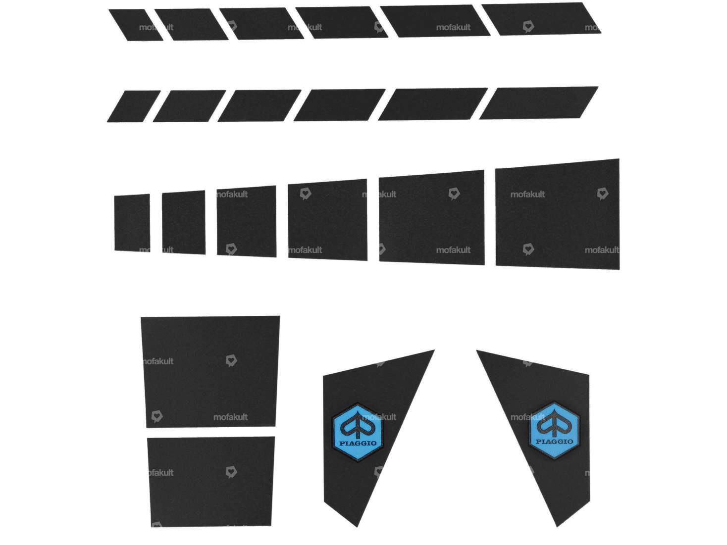 Sticker set frame black | Piaggio SUPERbravo Carousel Image 1