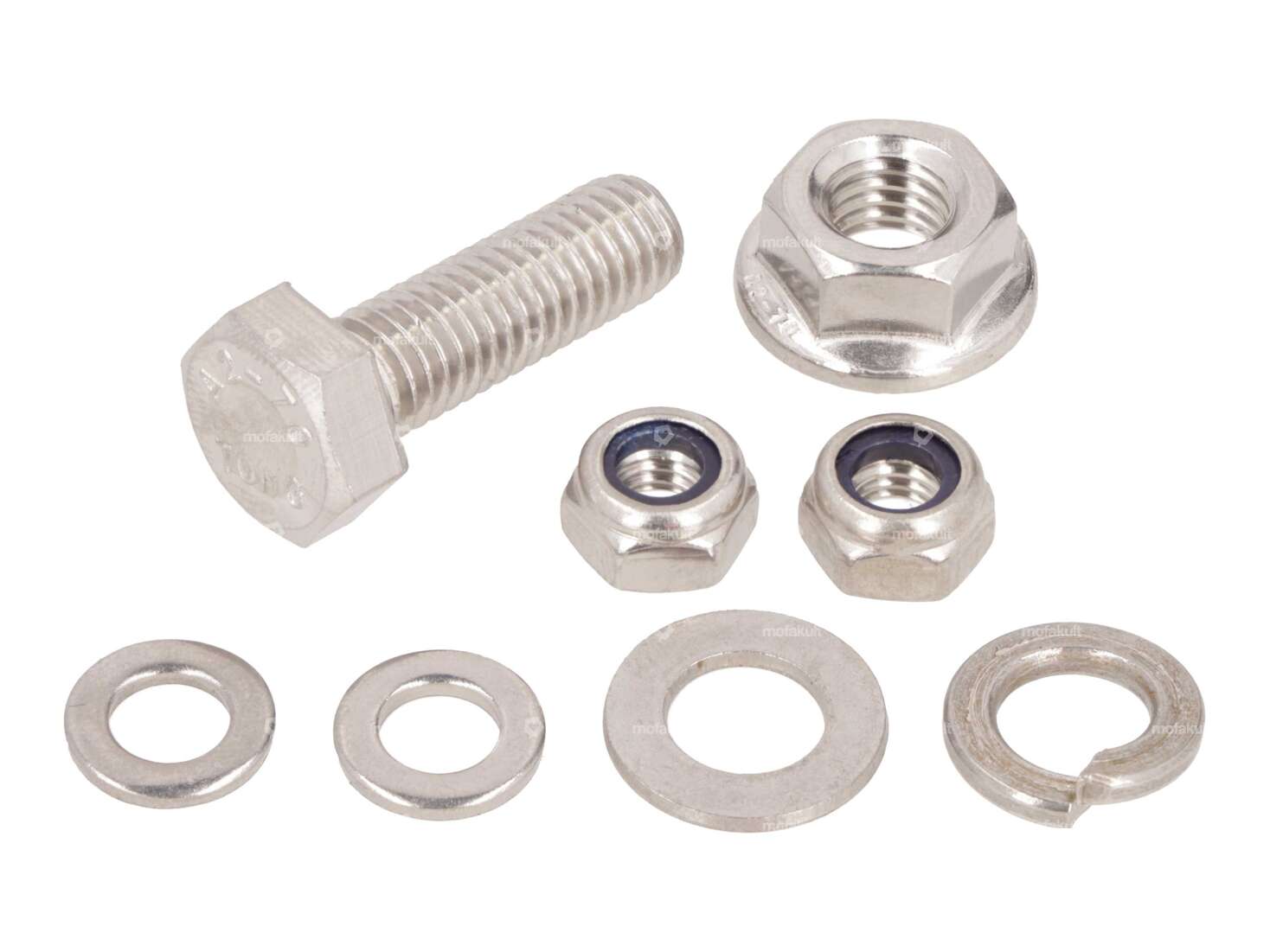 swiing® revival screw set exhaust (from spring 2023) Inox | Pony GTX 521 Carousel Image 1