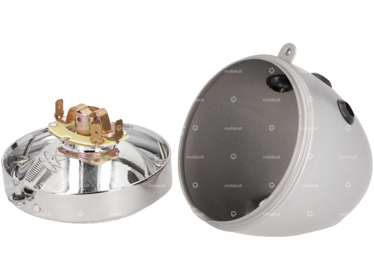 Egg lamp Ø 103 mm (central mounting) silver / chrome Carousel Image 4