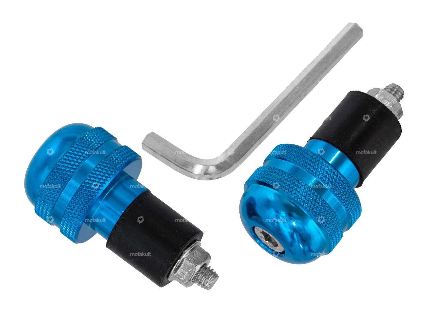 Power1 vibration damper handlebar aluminum blue Carousel Image 2