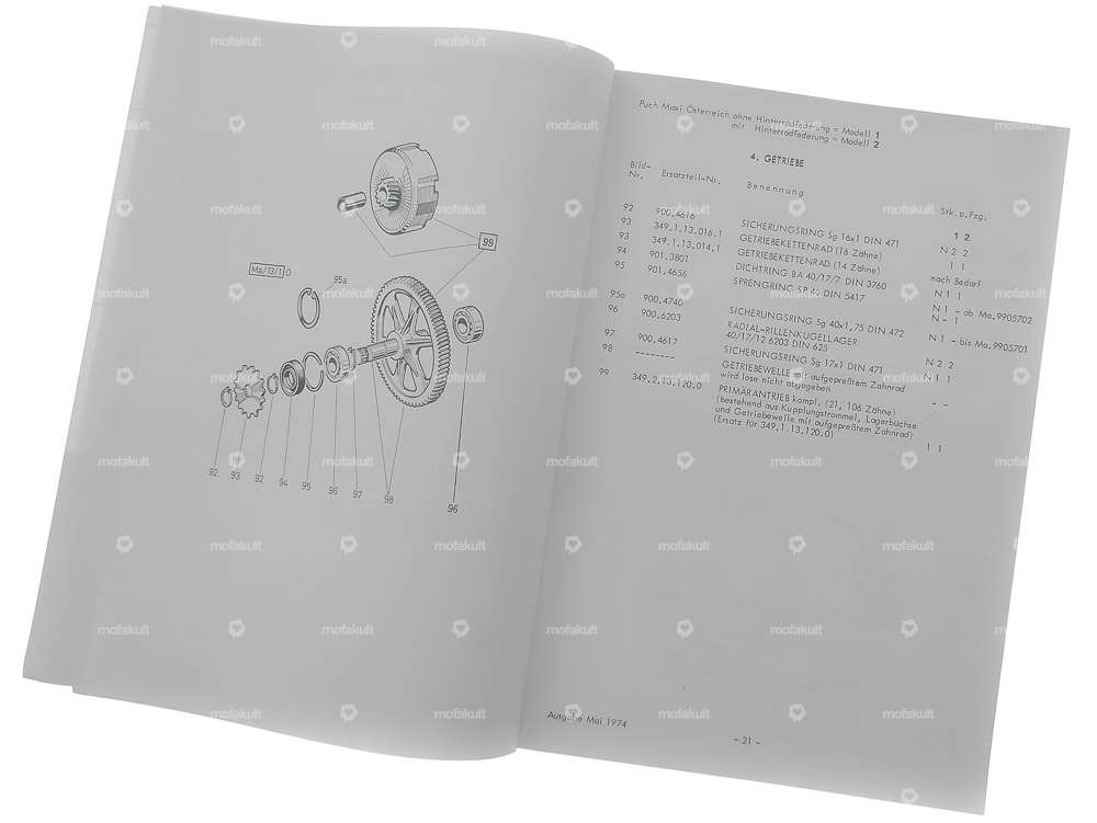 Spare parts catalog | Puch Maxi S, N (AT) Carousel Image 4