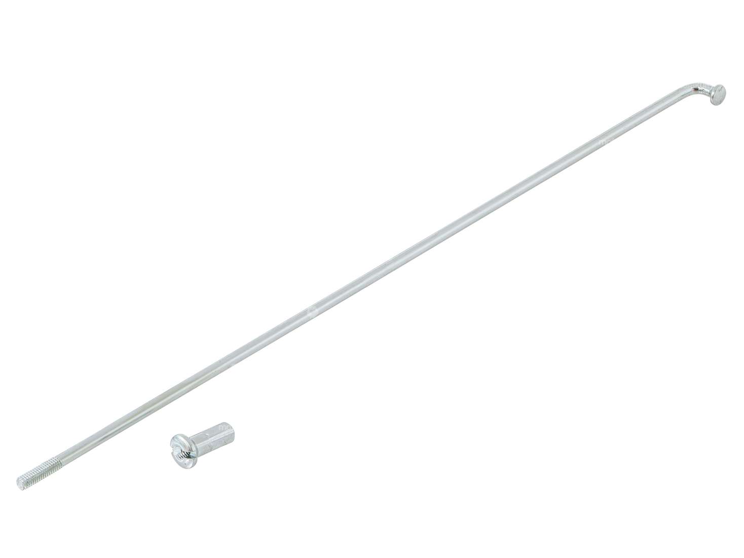 GPO 19" spoke single incl. nipple (2.9 x 212 mm) silver Carousel Image 1