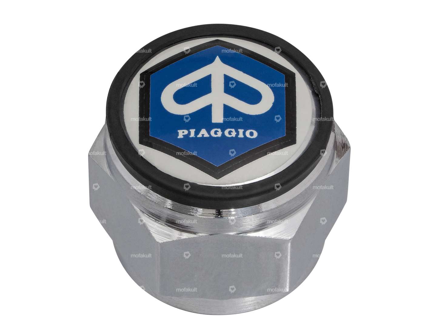 Steerer tube nut "Piaggio" 1" / 24G closed fork plate Carousel Image 1