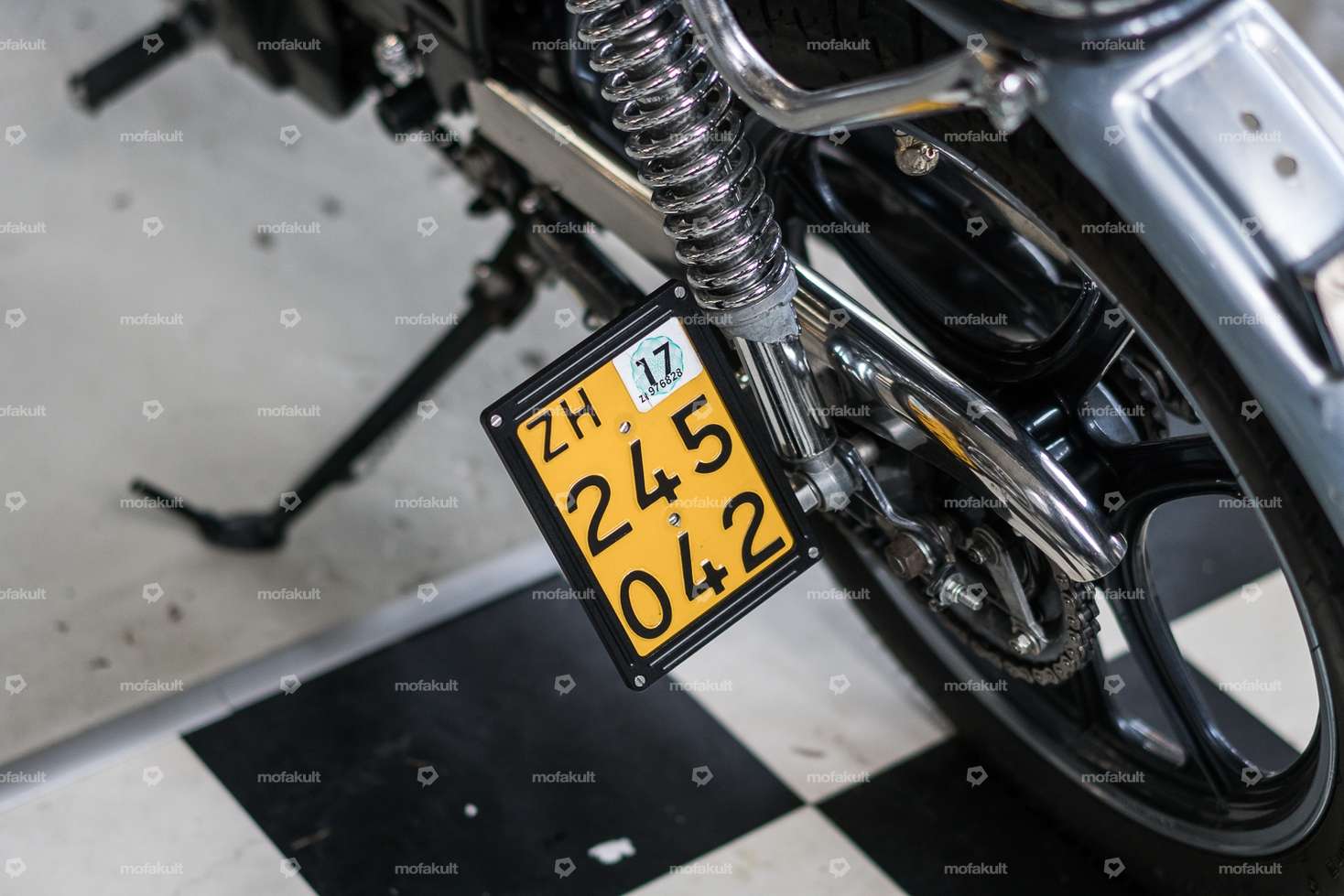 66HEROES Custom aluminum number frame black (CH version) Carousel Image 4