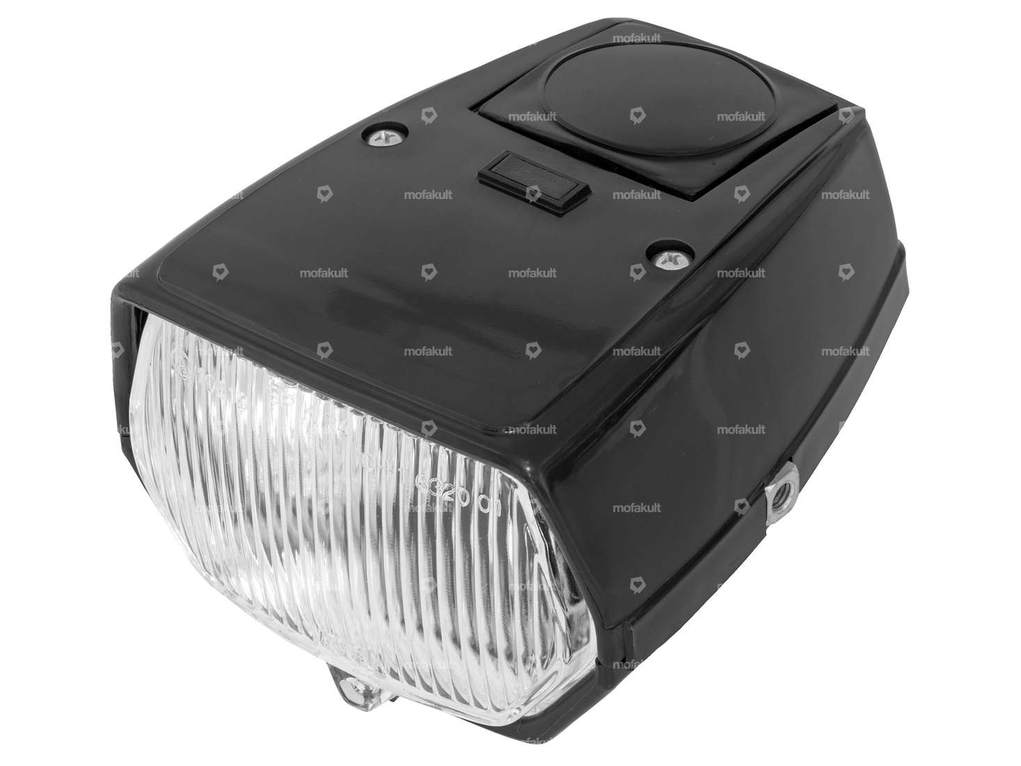 GPO headlight angular black (without switch) Carousel Image 1