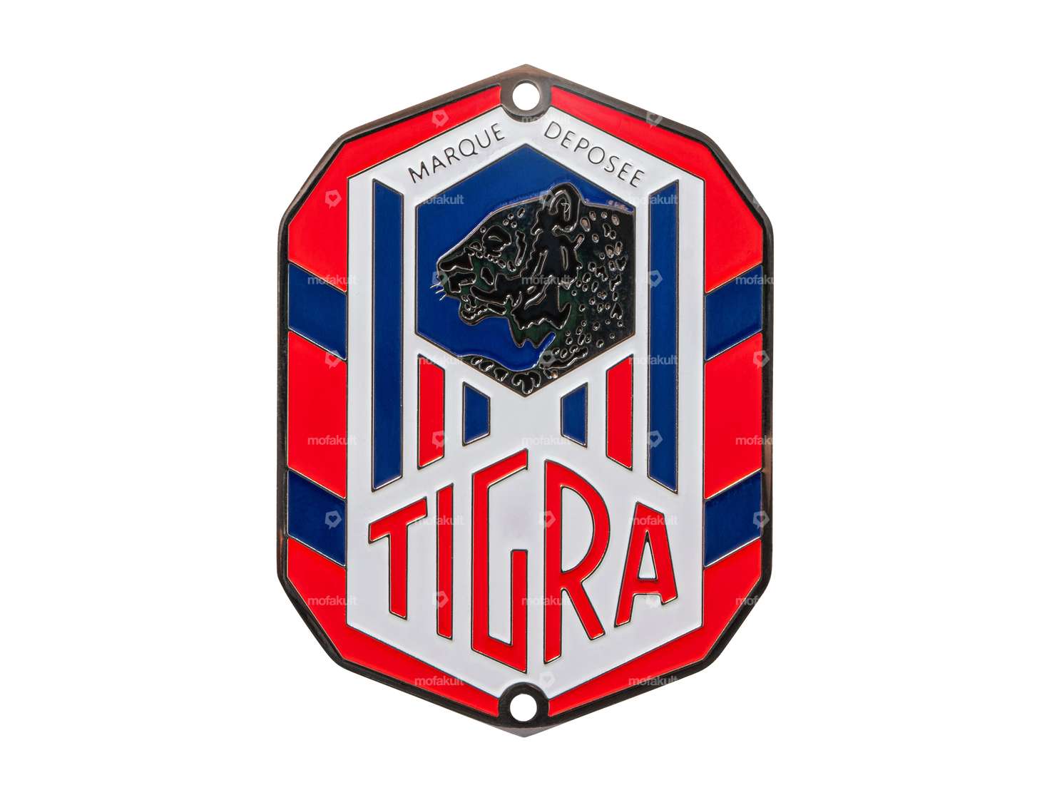 Tigra" brand plate flat to the head tube Carousel Image 1