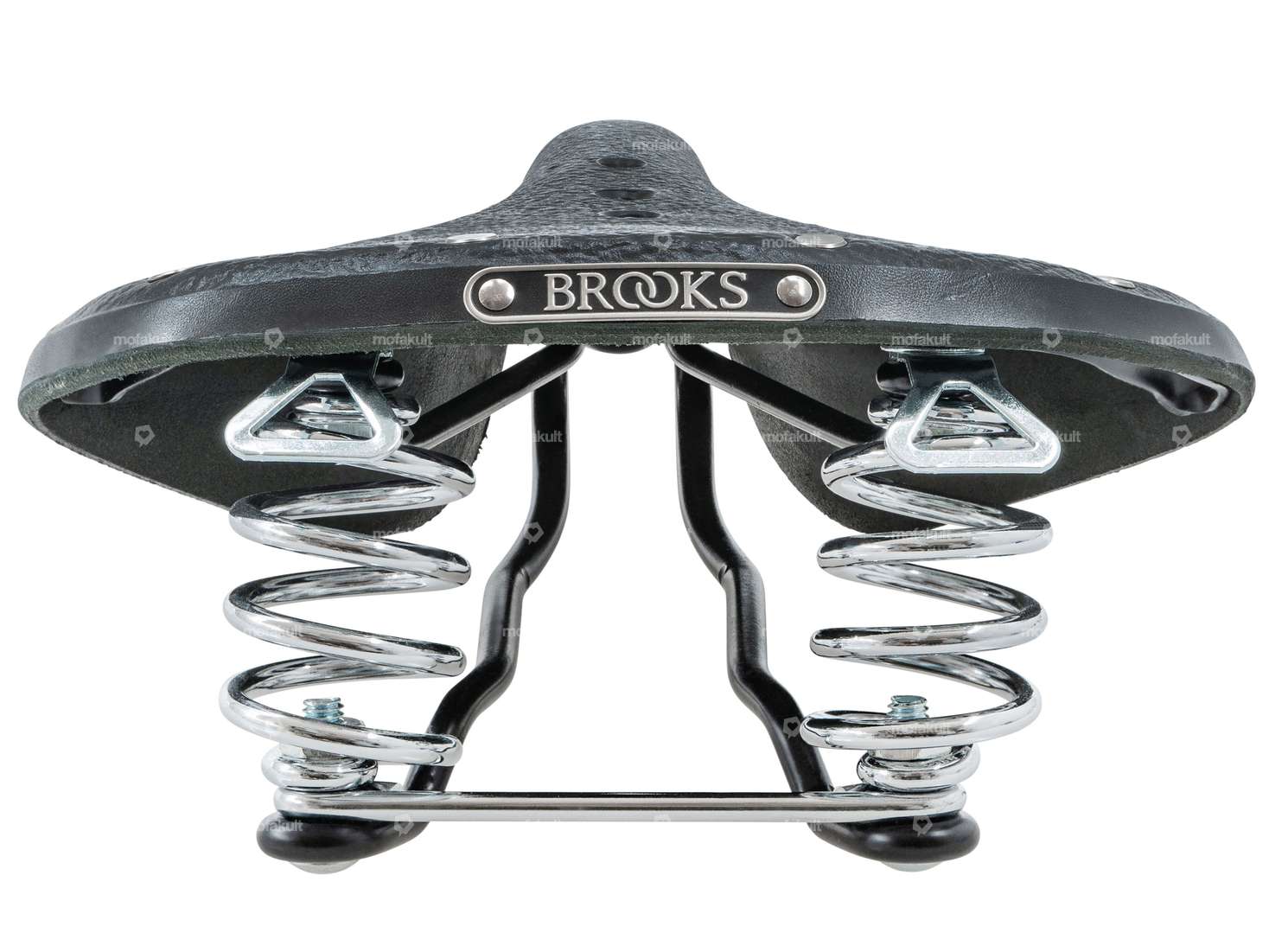 BROOKS saddle B67 leather barrel springs black Carousel Image 3