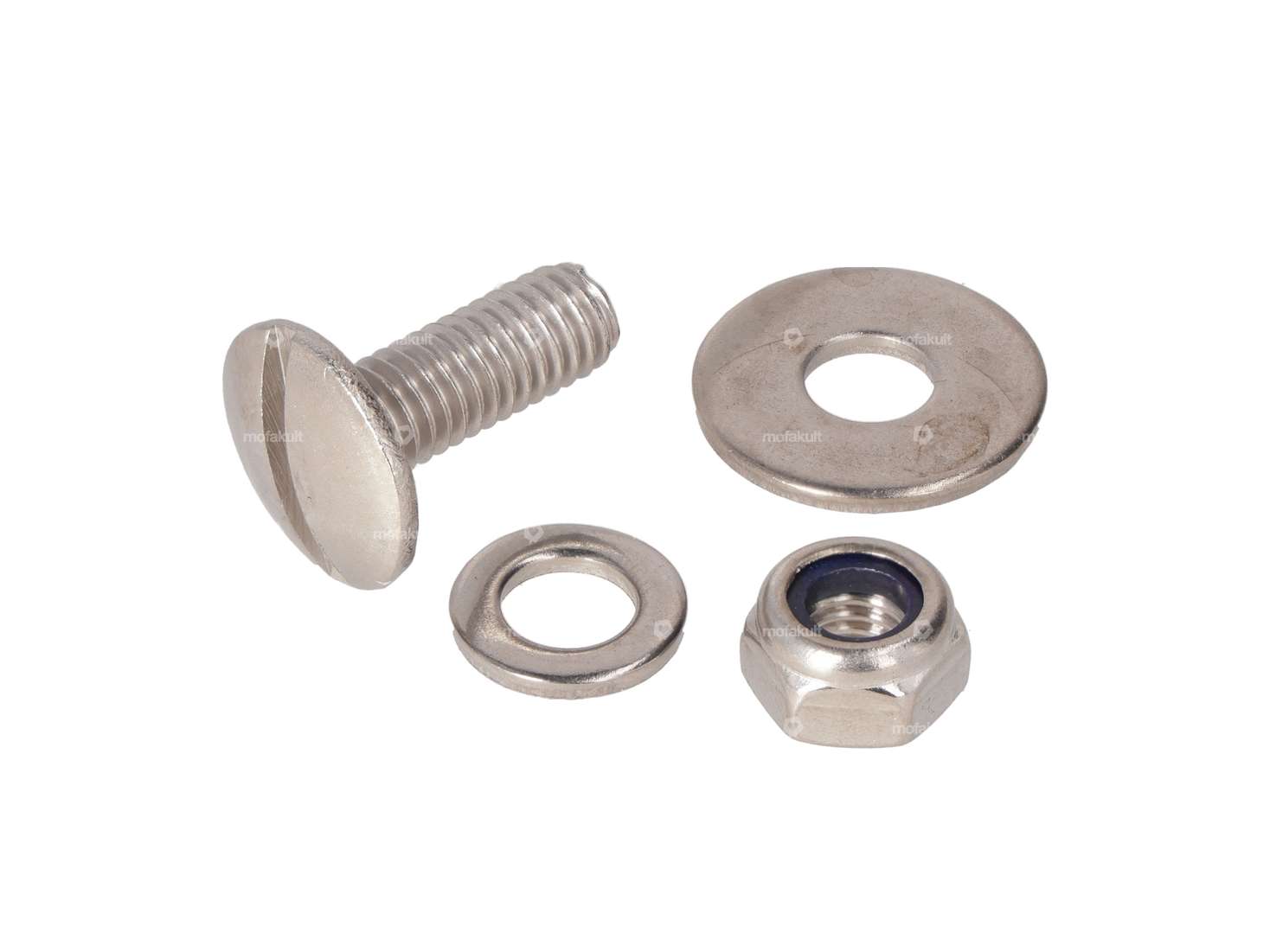 Screw set mudguard strut Inox Carousel Image 1