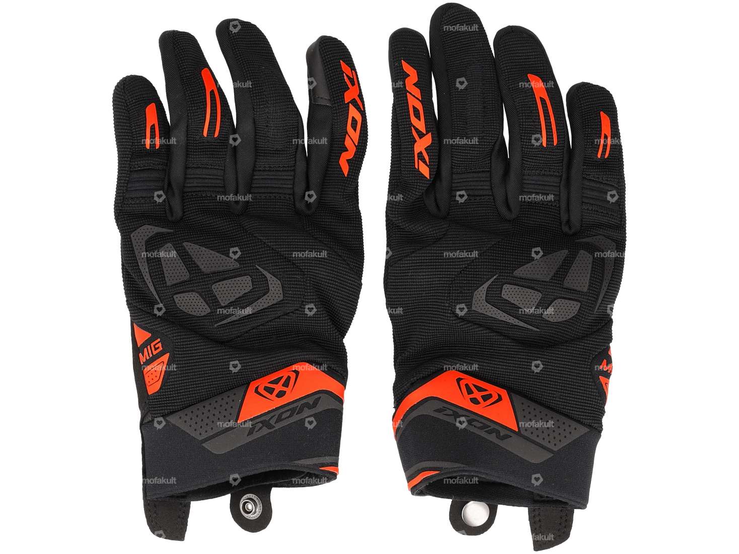 IXON glove "MIG 2" black / red Carousel Image 1