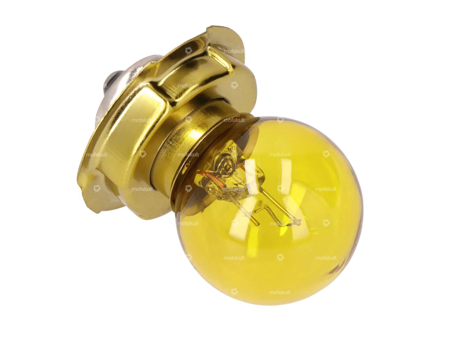 GPO bulb 12V - 15W (P26s) with collar, yellow 1-filament Carousel Image 2