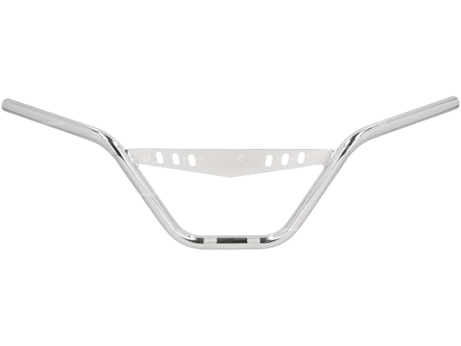 Handlebar fork plate 20 cm curved with chrome plate Carousel Image 1