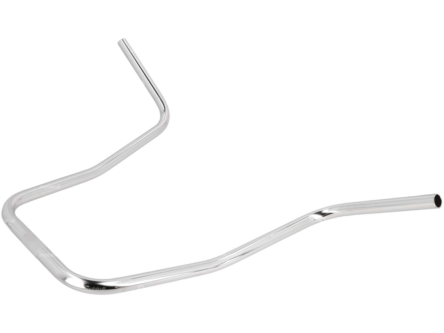 Handlebar fork plate 46 cm curved chrome Carousel Image 2