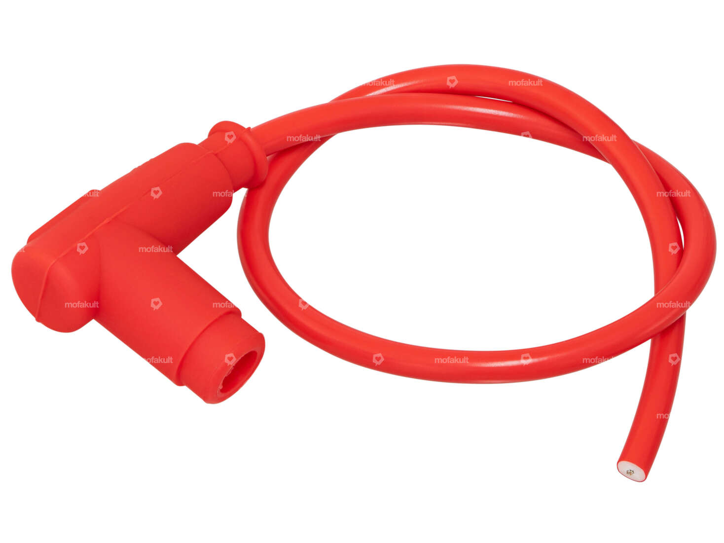 Spark plug connector with cable red / 5 kΩ interference suppressed Carousel Image 1