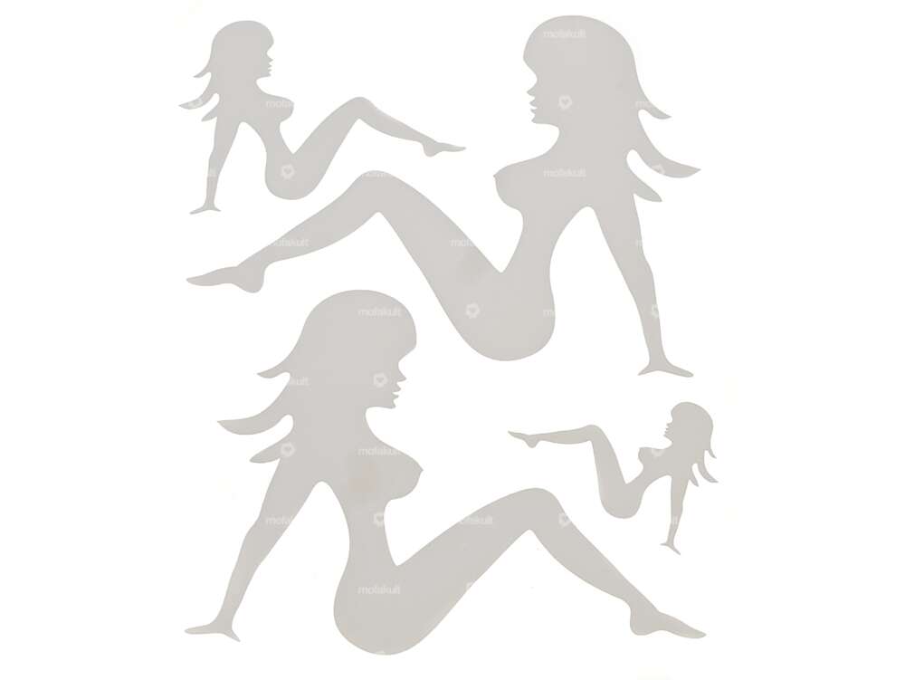 "Pin-up" adhesive set white Carousel Image 1