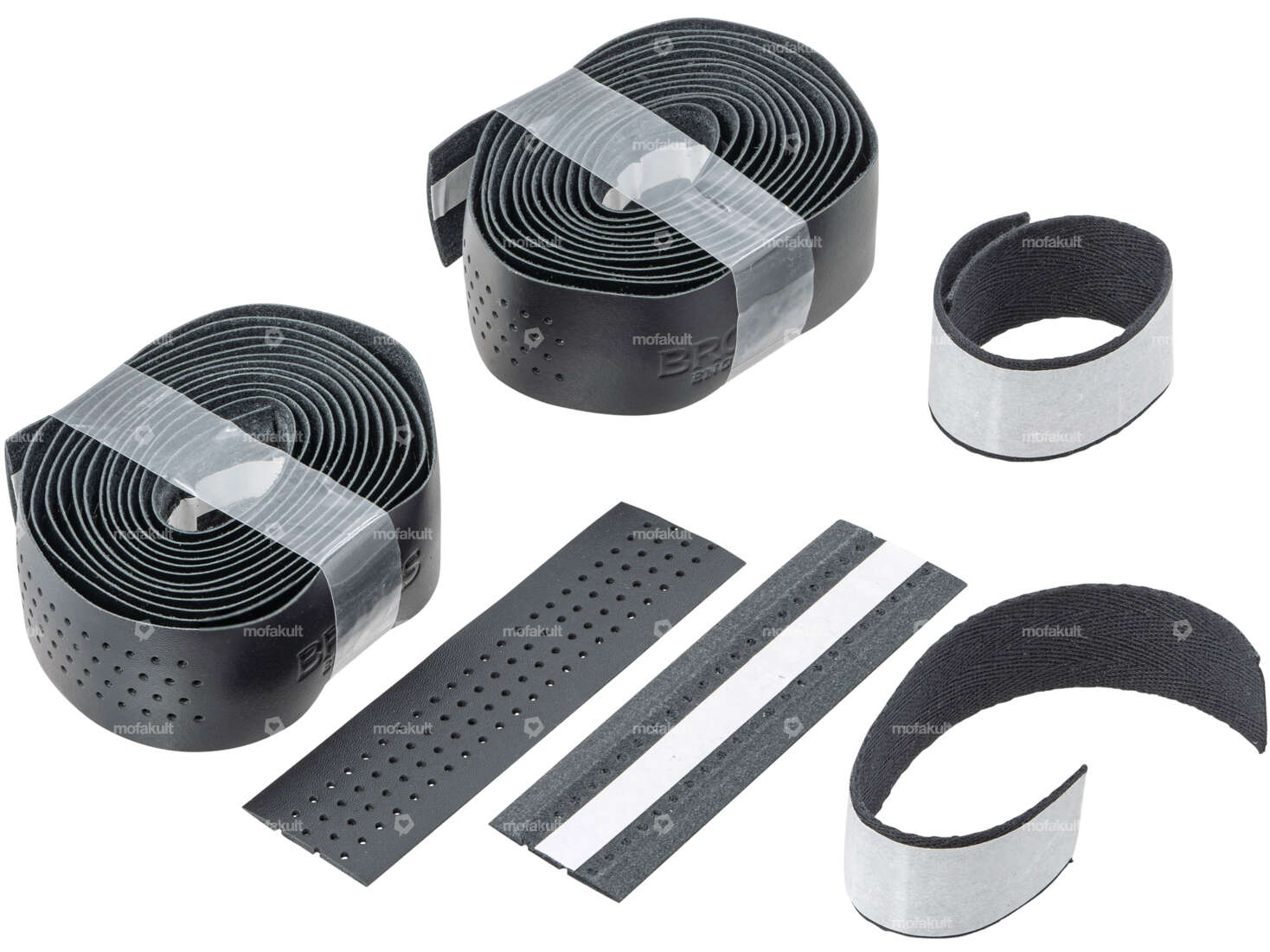 BROOKS handlebar tape genuine leather black Carousel Image 1