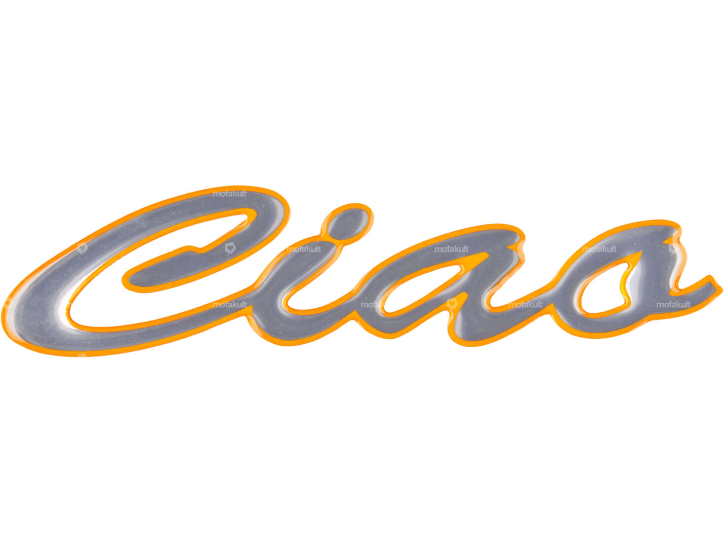 Tank sticker "Ciao" 3D silicone 109 x 25 mm original | Piaggio Ciao Carousel Image 1