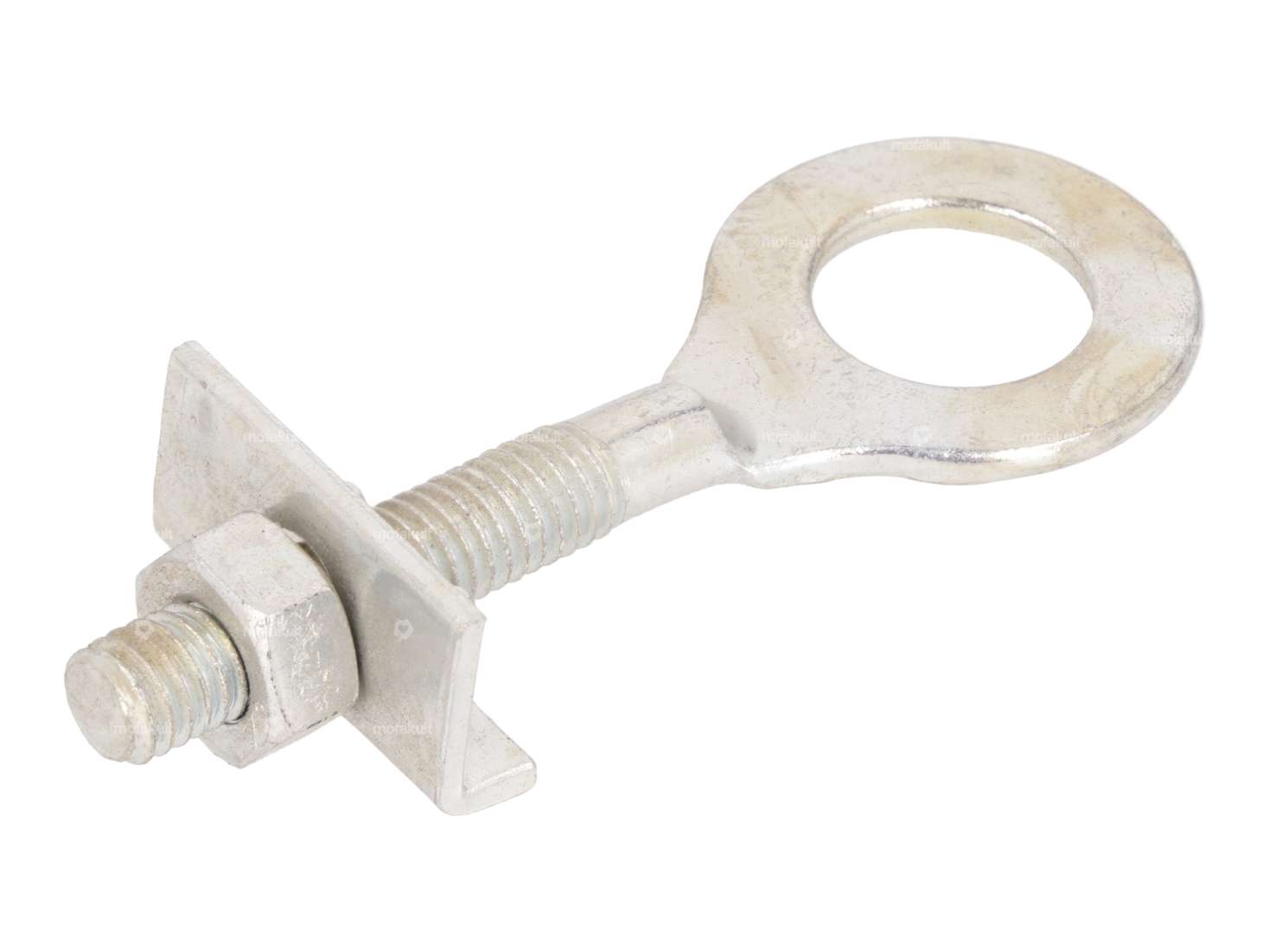 Wheel clamp Ø 12.9 mm M6 guide plate straight galvanized Carousel Image 1