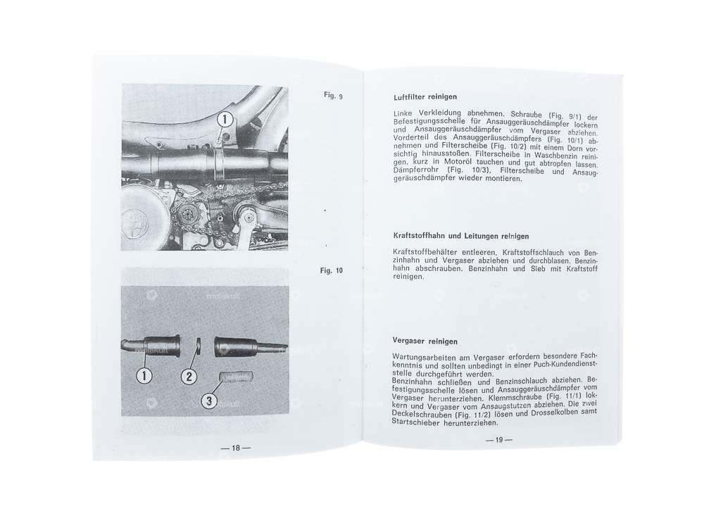 Operating instructions | Puch X30 Sport NS/NL Carousel Image 5