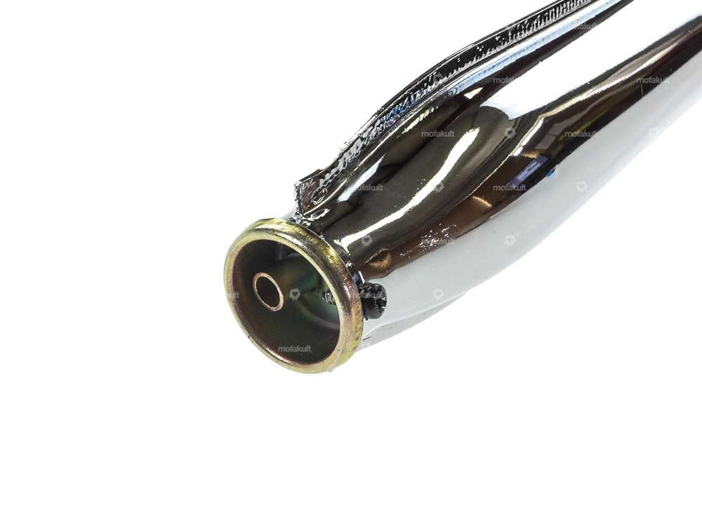 Exhaust 25 mm straight outlet chrome | Tomos Carousel Image 4