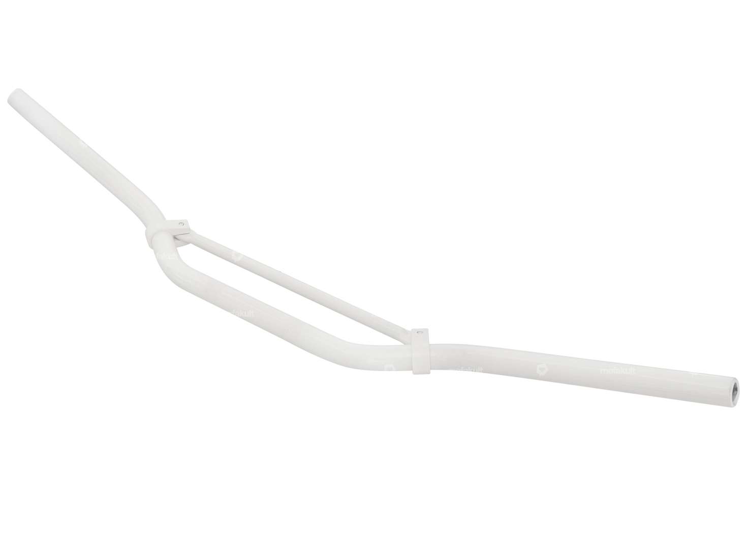 Racing handlebar fork plate 8 cm / wide aluminum white Carousel Image 2