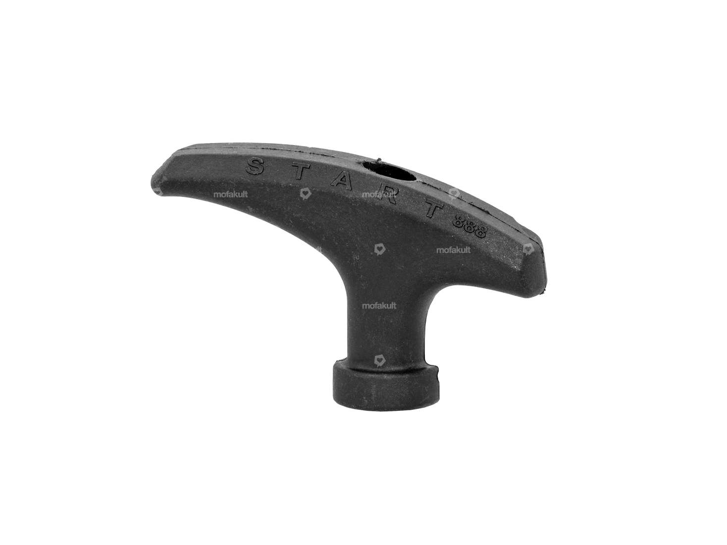 Pull rope starter handle black plastic Carousel Image 3