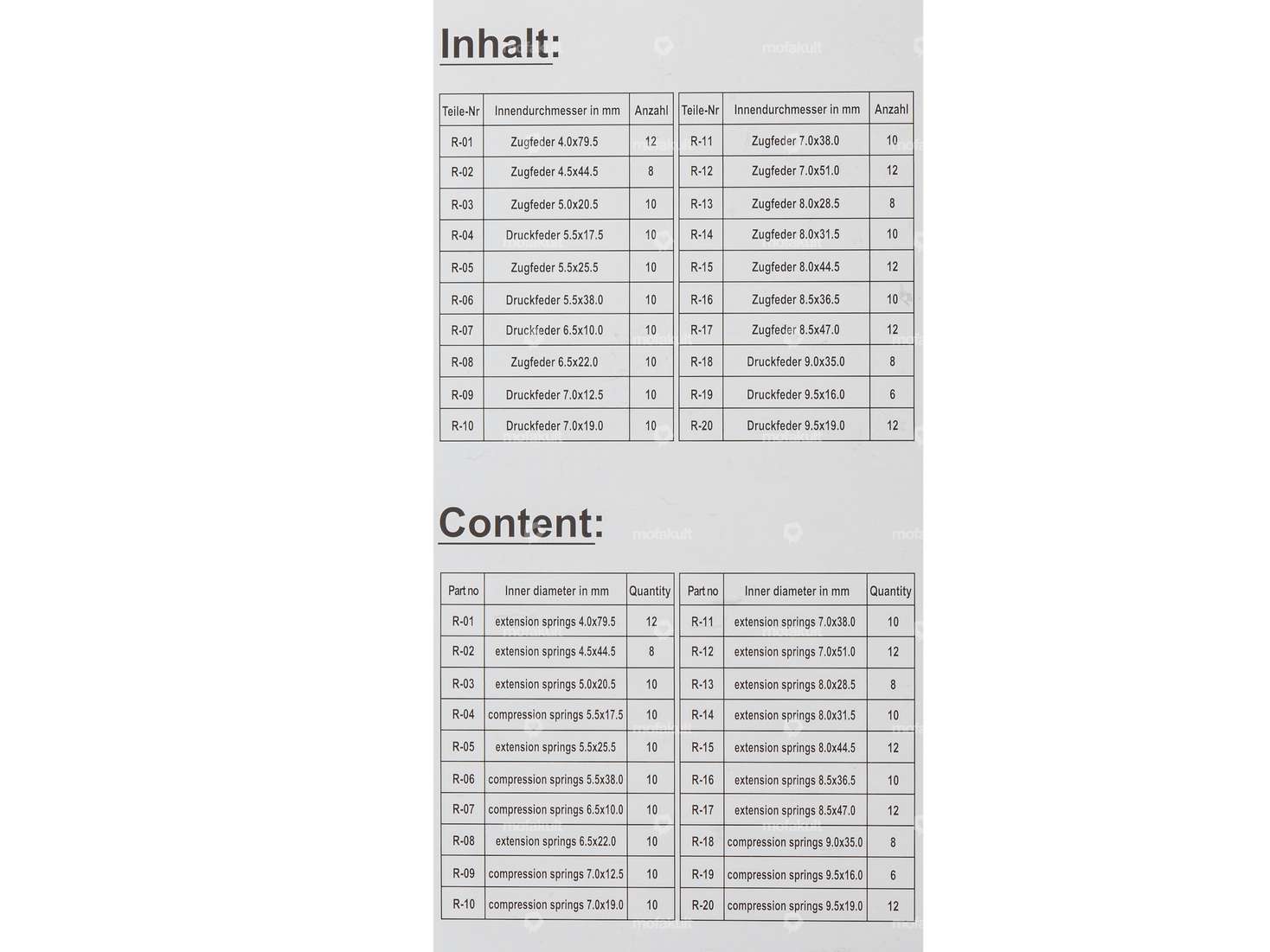 BGS spring assortment tension and compression springs 200 pcs. Carousel Image 2
