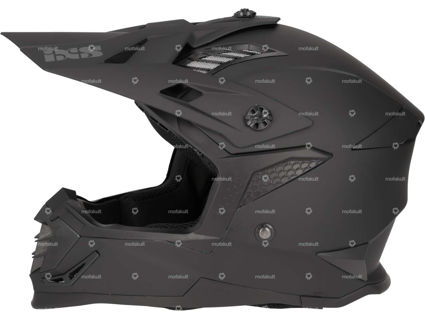 IXS cross helmet black matt (XL) Carousel Image 2