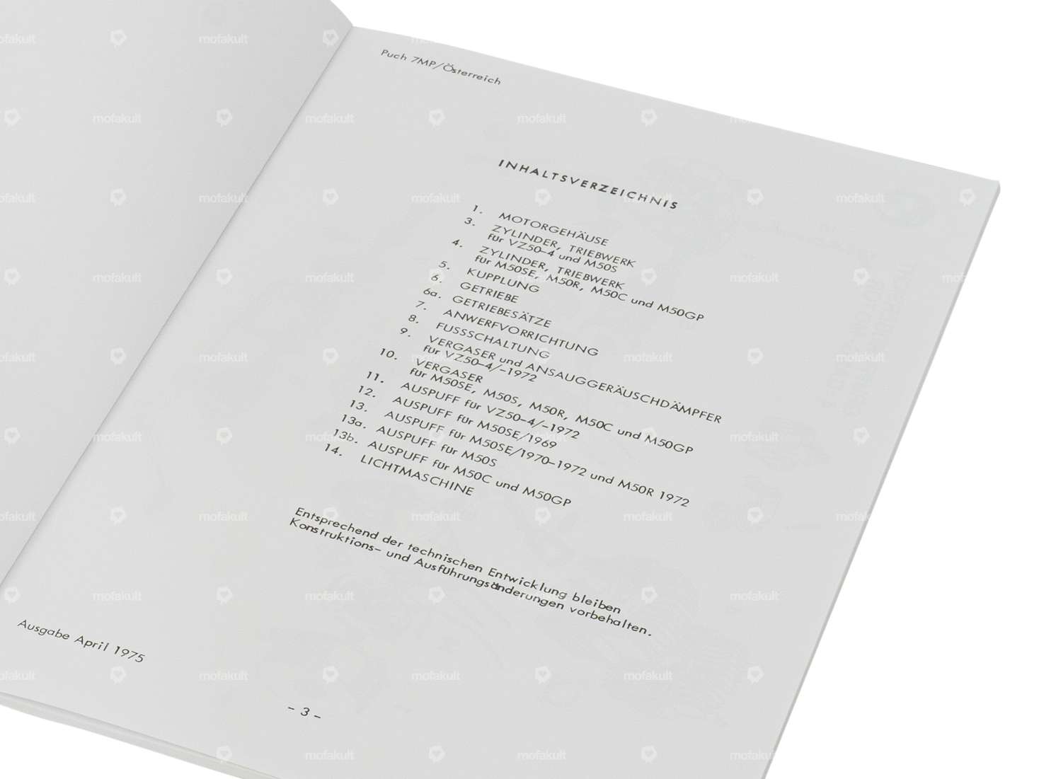 Spare parts catalog | Puch M50, VZ50 4-speed (AT) Carousel Image 2