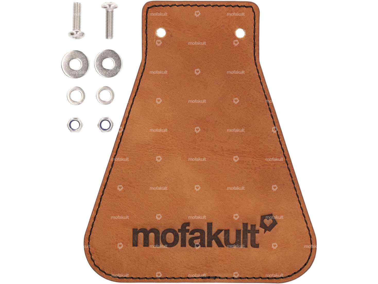 66HEROES splash guard "mofakult" narrow leather Carousel Image 1