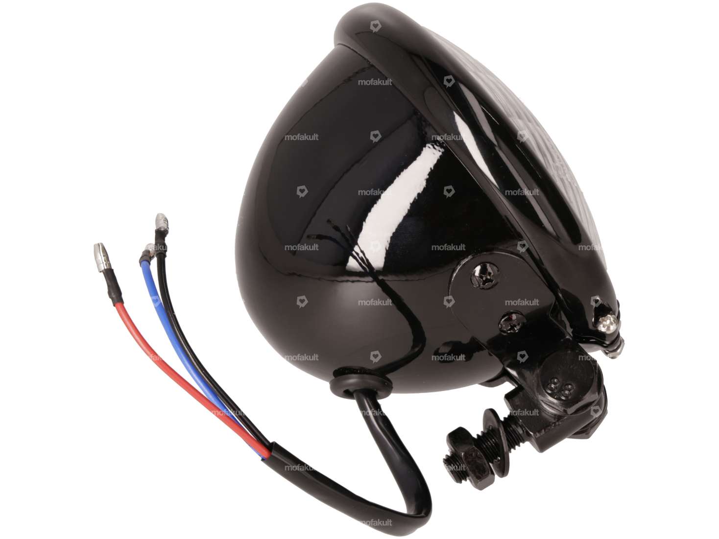 Headlight "Harley" Ø 12 cm black Carousel Image 3