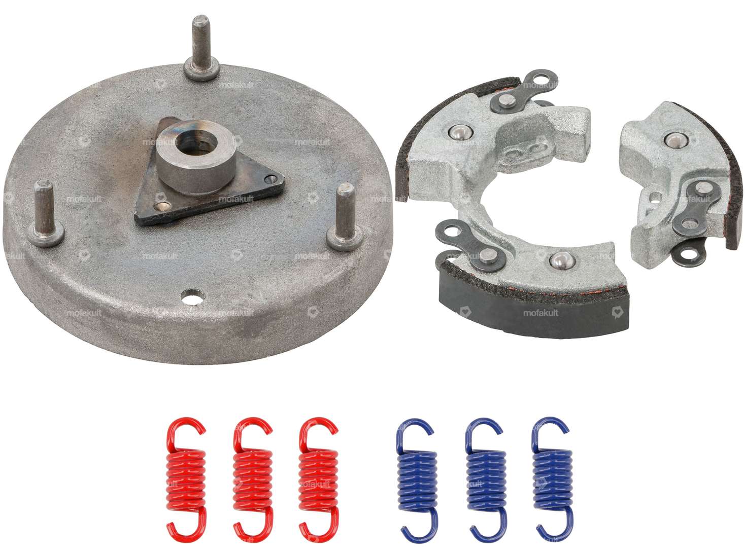 GPO clutch facings mono with reinforced springs & starter bell | Piaggio Ciao, SI, Bravo, Boxer Carousel Image 1