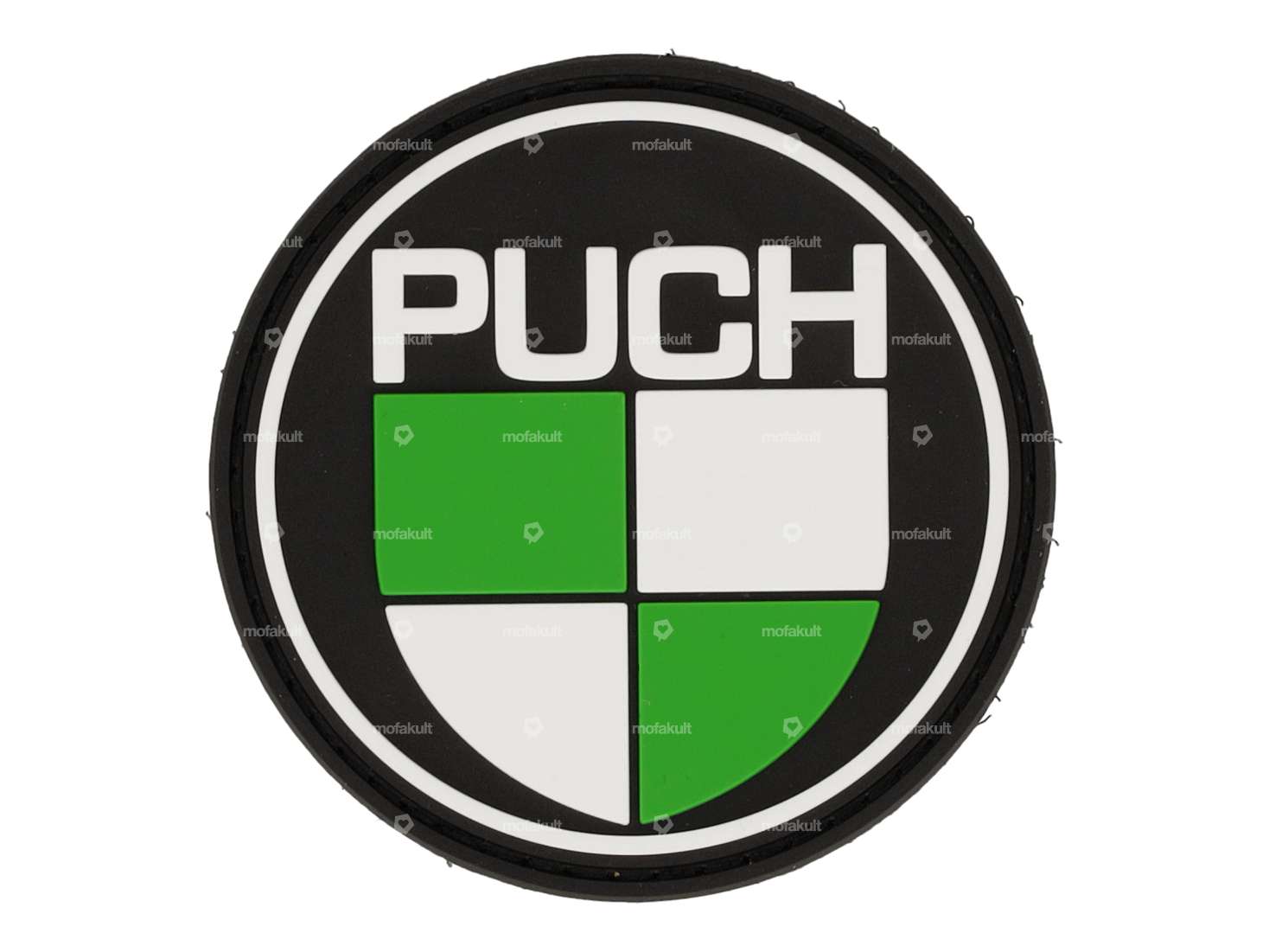 mk-Merch patch "PUCH" rubber round Carousel Image 1