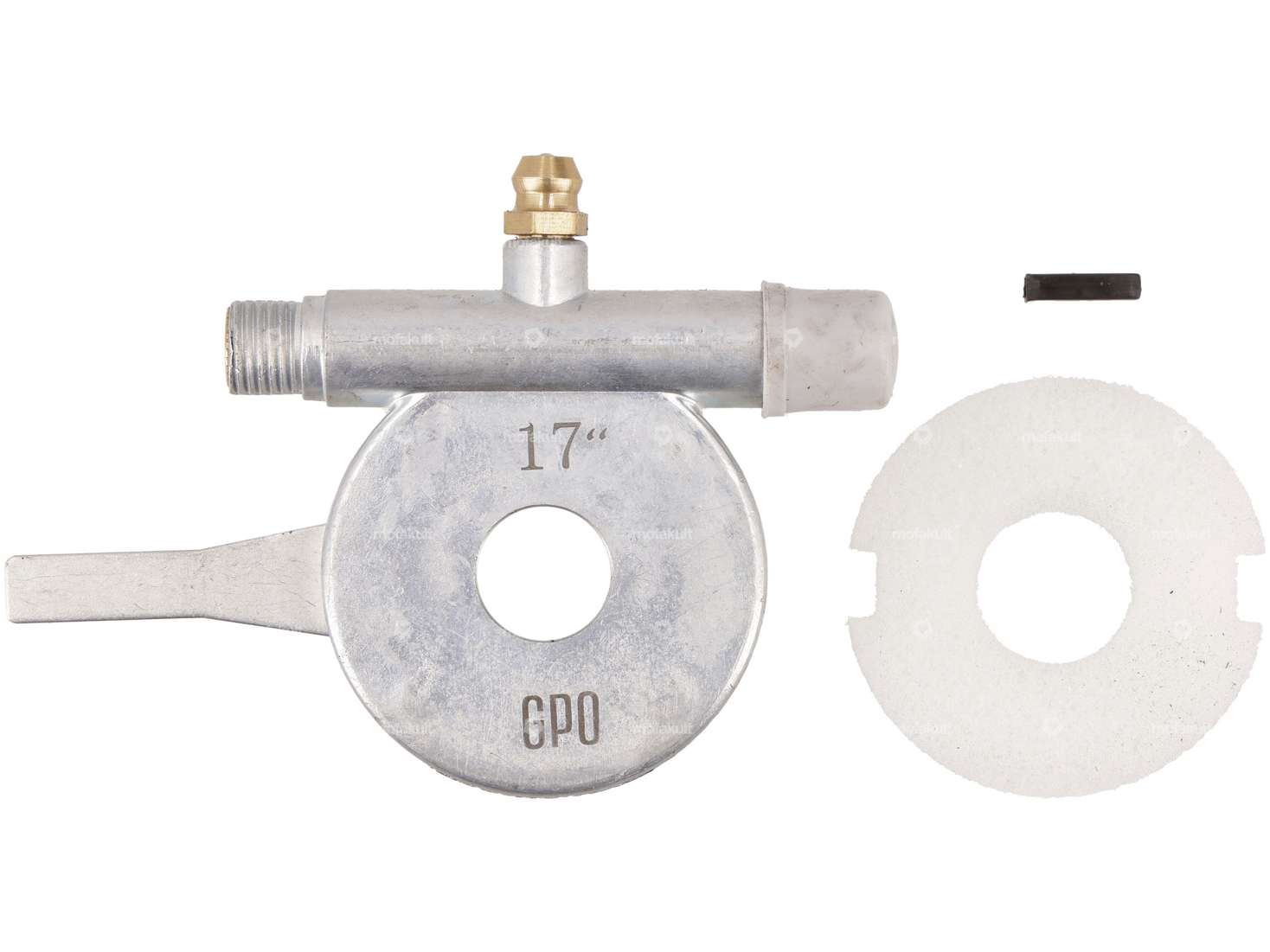 GPO speedometer drive 17" bracket with grease nipple axle 12 mm Carousel Image 1