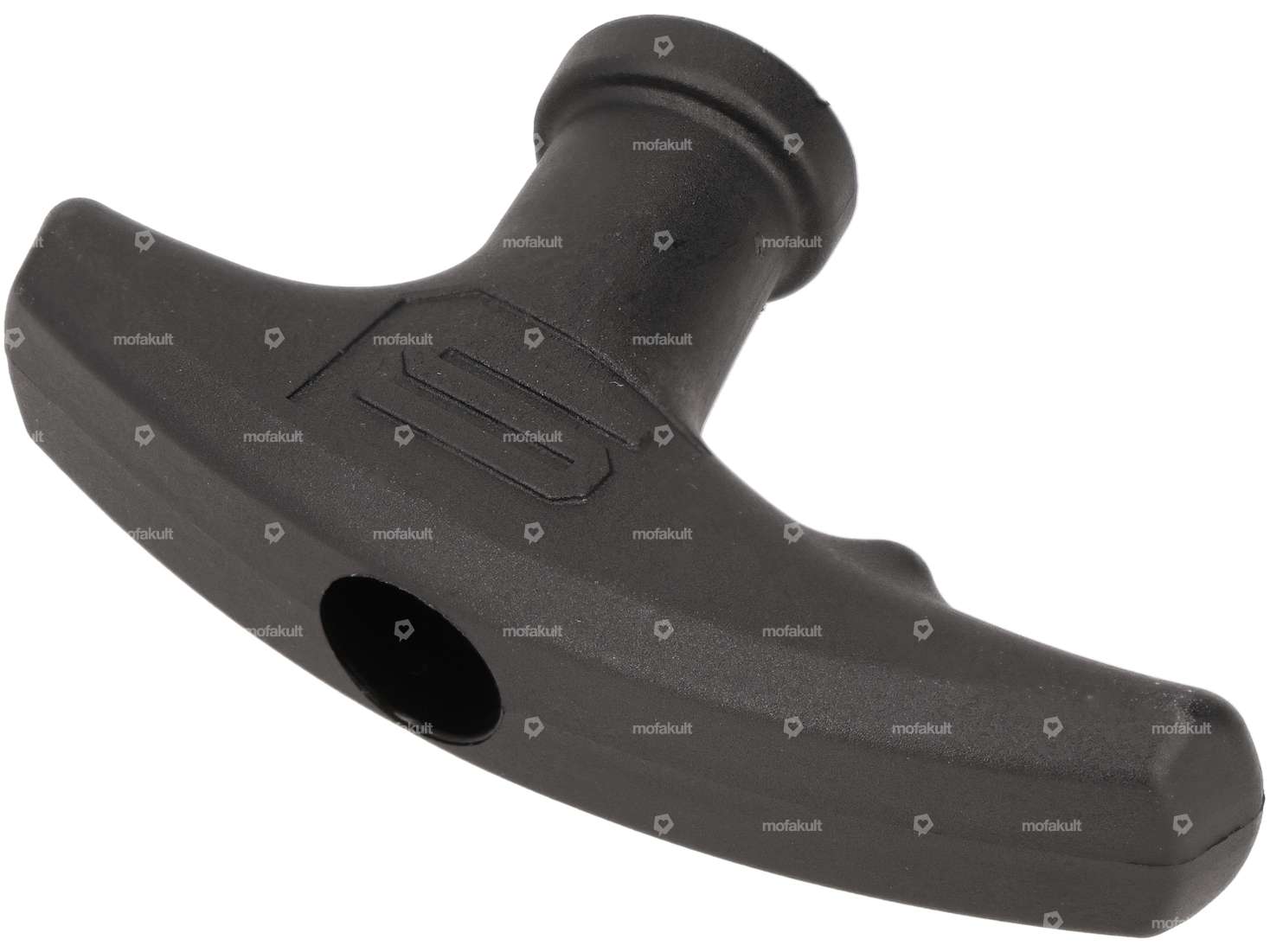 Pull rope starter handle black plastic Carousel Image 2